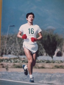 若きアスリート時代の横井選手（写真提供；横井氏）